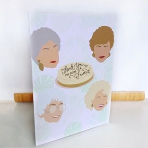 Golden Girls “Thank You” greeting cards pack of 5